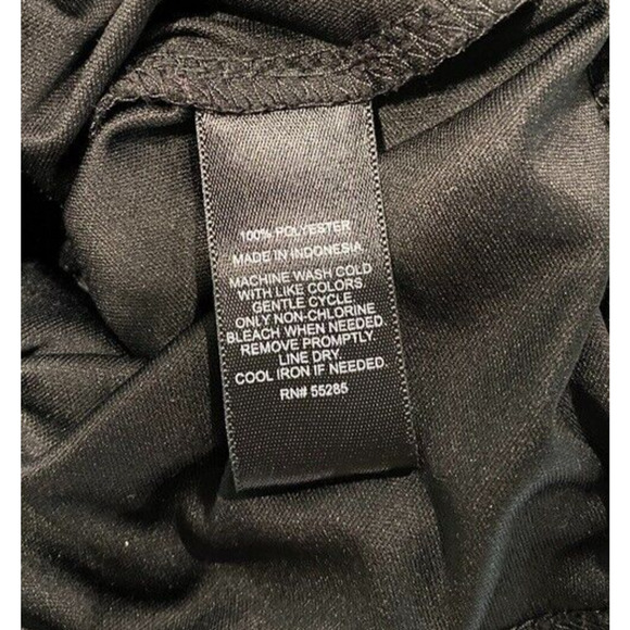 Express - Women's size SP black & blue feather v-neck short jumpsuit - Picture 6 of 7